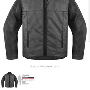 ICON Black and Gray Bomber Jacket
